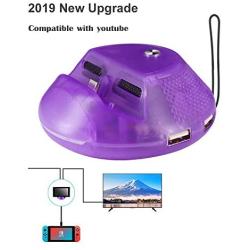 J&TOP Switch TV Dock,Type C to HDMI Adapter Dock for Nintendo Switch, Portable Switch Charging Stand with Extra USB 3.0 Port,Replacement Dock With Electronic Chip for Nintendo Switch,Purple