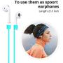 Airpods Case Keychain, BLUEWIND AirPod Charging Protective Case, Portable Carrying Earpods Case with Strap, Keychain, Soft Fluffy Ball, Compatible with Apple AirPods 1&2 Bluetooth Earphone, Mint Green