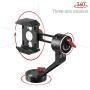 Zecti Tripod Head for Cell Phone CNC Aluminum Alloy 360 Degree Smooth Rotation All-Dimensional Angle Adjusting Video Head for Tripod Monopod Sliders