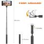 Selfie Stick Bluetooth, Compact Cell Phone Selfie Stick Android, Light Weight Mini Wireless Selfie Stick for iPhone 6 7 8 Plus XS Max 11 Pro Max XR Galaxy S8 Plus Note 9 10 and More