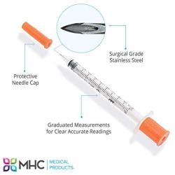 EasyTouch® U-100-29G, Insulin Syringes, 1cc/mL, 1/2" (Box of 100)