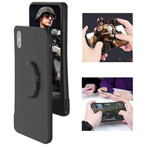 Volwco Mobile Game Controller Case for iPhone Xs Max, Phone Cover with Bluetooth for PUBG L1R1 Trigger Joystick Gamepad Grip Remote (iPhone 7P/8P) Volwco Mobile Game Controller Case for iPhone Xs Max, Phone Cover with Bluetooth for PUBG L1R1 Trigger Joystick Gamepad Grip Remote (iPhone 7P/8P)