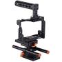 Andoer Aluminum Alloy Camera Cage Stabilizer for Sony A7II/A7III/A7SII/A7M3/A7RII/A7RIII with Cold Shoe Mount and Top Handle and 15mm Rod Baseplate Andoer Aluminum Alloy Camera Cage Stabilizer for Sony A7II/A7III/A7SII/A7M3/A7RII/A7RIII with Cold Shoe Mount and Top Handle and 15mm Rod Baseplate
