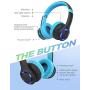 Mpow CH9 Kids Bluetooth Headphones with Microphone & LED Light, Bluetooth 5.0, 15Hours Playing Wireless Foldable Headset w/Mic, Volume Limited 85dB-95dB for PC/Cellphone/TV/School
