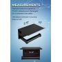 Neater Nest Reversible Toilet Paper Holder with Phone Shelf, Modern Style (Oil Rubbed Bronze, Single)