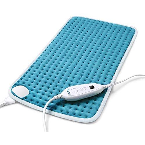 Heating Pad for Back Pain and Cramps Relief, Sable 12&quotx24" Large Electric Hot Heated Pad, Auto Shut Off, 6 Heating Settings, Moist & Dry Heat Therapy for Shoulder Neck Arm Leg Knee