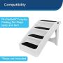 PetSafe CozyUp Folding Pet Steps, Foldable Steps for Dogs and Cats, Best for Small to Large Pets