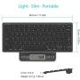 Arteck Ultra-Slim Bluetooth Keyboard Compatible with iPad 10.2-inch/iPad Air/iPad 9.7-inch/iPad Pro/iPad Mini, iPhone and Other Bluetooth Enabled Devices Including iOS, Android, Windows, Black