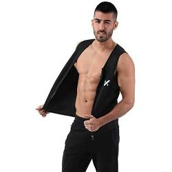 Kewlioo Mens Zipper Neoprene Sauna Vest