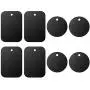 Universal Metal Plate 8 Pack for Magnetic Phone Car Mount Holder Cradle with Adhesive (Compatible with Magnetic Mounts) - 4 Rectangle and 4 Round, Black Universal Metal Plate 8 Pack for Magnetic Phone Car Mount Holder Cradle with Adhesive (Compatible with Magnetic Mounts) - 4 Rectangle and 4 Round, Black
