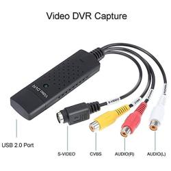 Cleantt Video Audio VHS VCR USB Video Capture Card to DVD Converter Capture Card Adapter