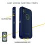 OtterBox DEFENDER SERIES SCREENLESS EDITION Case for iPhone Xs & iPhone X - Retail Packaging - CORAL DOT (FUSION CORAL/BATON ROUGE/METALLIC DOT)