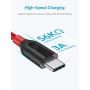 [2-Pack] Anker Powerline+ USB C to USB A Fast Charging Cable, for Samsung Galaxy Note 8 / S8 / S8+ / S9 /S10, Sony XZ, LG V20 / G5 / G6, Xiaomi 5 and More (3ft)