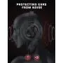 PeohZarr On-Ear Headphones with Microphone, Lightweight Folding Stereo Bass Headphones with 1.5M Tangle Free Cord, Portable Wired Headphones for Smartphone Tablet Laptop Computer MP3/4