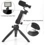 Comica Smartphone Video Rig Kit CVM-VM10-K2 Mini Tripod with Cardioid Directional Shotgun Video Microphone for iPhone 7 8 Plus XS max XR 11,Samsung S9 S10,LG Android Phones etc.(1/4" Jack)