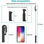 Selfie Stick Tripod,Mini Extendable Tripod Stand Phone Selfie Stick with Bluetooth Remote Shutter for iPhone x/xs/xr/7 8 11/Samsung Galaxy s8 9/Huawei/Google/Xiaomi/More