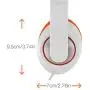 Rockpapa On Ear Stereo Headphones Earphones for Adults Kids Childs Teens, Adjustable, Heavy Deep Bass for iPhone iPod iPad MacBook Surface MP3 DVD Smartphones Laptop (White/Orange) Rockpapa On Ear Stereo Headphones Earphones for Adults Kids Childs Teens, Adjustable, Heavy Deep Bass for iPhone iPod iPad MacBook Surface MP3 DVD Smartphones Laptop (White/Orange)