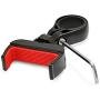Aduro U-Grip Plus Universal Bike Mount - for Motorcycle, Handlebar, Roll Bar, iPhone X Xs 7 6 6s 7 Plus 5 5s 5c Bike Mount for All Android Smartphones, and GPS Holder (Black/Red)
