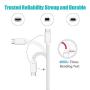 MXRS Multi Charger Cable 6ft 3 in 1 Multiple USB Charging Cord Suitable for Nintendo Switch/Nintendo New 2DS XL/ 3DS XL/ 2DS/ 3DS/ DSi/DSi XLL/Nintendo Ds Lite(Charging Only)