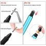 Digiroot Universal Stylus,[2-in-1] Disc Stylus Pen 2019 Updated Touch Screen Pens for All Touch Screens Cell Phones, Tablets, Laptops with 9 Replacement Tips(6 Discs, 3 Fiber Tips) - (Blue)