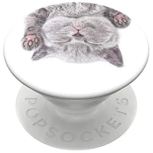 PopSockets: PopGrip with Swappable Top for Phones and Tablets - Cat Nap PopSockets: PopGrip with Swappable Top for Phones and Tablets - Cat Nap