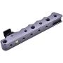 Oumij Hot Shoe Camera Bubble Level Stabilizing Top Universal Handle Gimbal Extension Bracket with 1/4 & 3/8 Screw Hole Handheld Gimbal Stabilizer(Dark Gray)