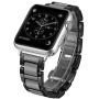 Aottom Compatible for Apple Watch Band 38mm Ceramic iWatch Series 4 40mm Band Ceramic Women Men Stainless Steel Butterfly Buckle Wristband Replacement Band for 38mm/40mm Apple Watch Series 4/3/2/1