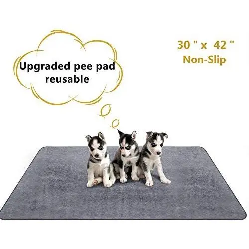 NHILES Upgrade Reusable Pee Pads,Washable Puppy Pee Pads with Fast Absorbent, Waterproof, Reusable, Non-Slip forI Training, Travel, Whelping, Incontinence NHILES Upgrade Reusable Pee Pads,Washable Puppy Pee Pads with Fast Absorbent, Waterproof, Reusable, Non-Slip forI Training, Travel, Whelping, Incontinence