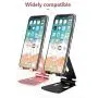 2Pack Cell Phone Stand for Angle Height Adjustable Desk Sturdy Aluminum Metal Phone Holder Compatible with iPhone,Ipad, Mobile Phone, All Android Smartphone,Switch, Desktop