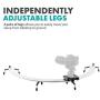 Movo Photo CTS500-II Panoramic 180° Circular Camera Sliding Track System with Roller Bearing Sliding Platform