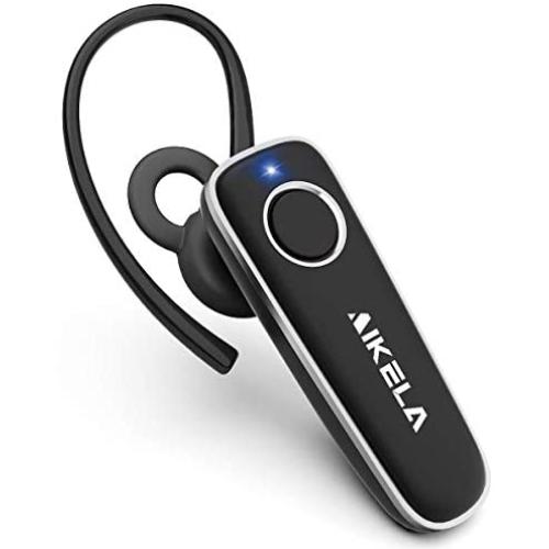 AIKELA Handsfree Headset V5.0 Bluetooth Earpiece Stable Connecting on Two Devices Wireless Calling Headphone with Clear Voice Long Work Time for iPhone Android, Driving, Business