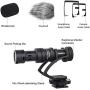 Camera Microphone Comica CVM-VM10II B Super-Cardioid Directional Condenser Video Shotgun Microphone for Canon Nikon, Sony Panasonic Olympus Fuji Cameras,Android Smartphone Mic(with Wind Muff)