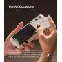 Ringke Slot Card Holder Designed for Smartphones, Adhesive Stick On Wallet Case Minimalist Slim Hard Premium Credit Card Cash Sleeve - Black