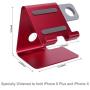 Tranesca 2-in-1 Charger Stand Compatible with Apple Watch 5/Apple Watch 4/Apple Watch 3/Apple Watch 2/Apple Watch 1(38mm/40mm/42mm/44mm) and iPhone/iPad (Red-Must Have Apple Watch Accessories)