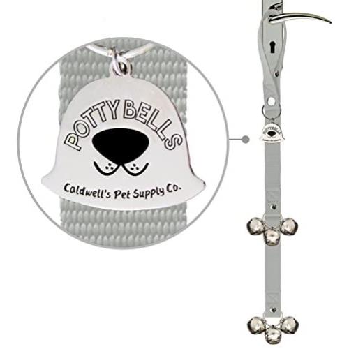 Caldwells Pet Supply Co. Potty Bells Housetraining Dog Doorbells for Dog Training and Housebreaking Your Doggy. 1.4 Inch Dog Bell with Doggie Doorbell and Potty Training for Puppies