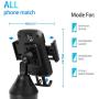 Cup Holder Phone Mount,Adjustable Universal Smart Car Cell Phone Mount for iPhone 11 Pro/XR/XS Max /8/7/6 Plus,Samsung Galaxy S10/S9/S8 Note 9 Sony/HTC-[2020 Upgraded Cup Holder Cradle]