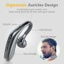 Glazata Wireless Bluetooth Headset Earpiece with 30 Hours Talk Time and Noise Cancelling Mic Bluetooth Earbud Handsfree for iPhone Samsung Cell Phone, Driver/Trucker