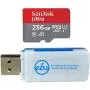 SanDisk 256GB SDXC Micro Ultra Memory Card Works with Samsung Galaxy A50, A40, A30 Cell Phone Class 10 (SDSQUAR-256G-GN6MA) Bundle with (1) Everything But Stromboli MicroSD and SD Card Reader SanDisk 256GB SDXC Micro Ultra Memory Card Works with Samsung Galaxy A50, A40, A30 Cell Phone Class 10 (SDSQUAR-256G-GN6MA) Bundle with (1) Everything But Stromboli MicroSD and SD Card Reader