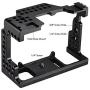 Andoer Camera Cage Stabilizer, Aluminum Alloy Video Film Movie Making Camera Video Cage 1/4 Inch Screw with Cold Shoe Mount for Sony A7II/A7III/A7SII/A7M3/A7RII/A7RIII