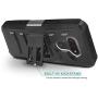 CasemartUSA Phone Case for [LG Premier Pro Plus (L455DL)], [Refined Series][Black] Cover with Kickstand & Holster for LG Premier Pro Plus (Tracfone, Simple Mobile, Straight Talk, Total Wireless)