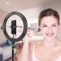 10 RGB Ring Light, MOUNTDOG 16 Colors Selfie Beauty Ring Light with Tripod Stand/Phone Holder Dimmable LED Ring Light with USB for YouTube, Live Stream,Makeup and etc