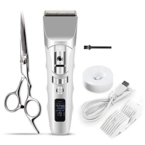 hair clippers for men,LCD Digital Display Hair Clipper Household,Waterproof Mens Beard Trimmer Cordless Hair Trimmer,Adult Electric Hair Cutting Tools with Scissors and charging Case hair clippers for men,LCD Digital Display Hair Clipper Household,Waterproof Mens Beard Trimmer Cordless Hair Trimmer,Adult Electric Hair Cutting Tools with Scissors and charging Case