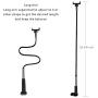 licheers Flexible Gooseneck Phone Holder, licheers Lazy Bed Holder Phone Stand for 3.5-7 Inch Devices, Overall Length 35.4In (Black)