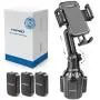 Car-Cup-Holder-Phone-Mount Adjustable Pole Automobile Cup Holder Smart Phone Cradle Car Mount for iPhone 11 Pro/XR/XS Max/X/8/7 Plus/6s/Samsung S10 /Note 9/S8 Plus/S7 Edge(Black) Car-Cup-Holder-Phone-Mount Adjustable Pole Automobile Cup Holder Smart Phone Cradle Car Mount for iPhone 11 Pro/XR/XS Max/X/8/7 Plus/6s/Samsung S10 /Note 9/S8 Plus/S7 Edge(Black)