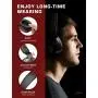 PeohZarr On-Ear Headphones with Microphone, Lightweight Folding Stereo Bass Headphones with 1.5M Tangle Free Cord, Portable Wired Headphones for Smartphone Tablet Laptop Computer MP3/4