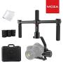 MOZA Air 3-Axis Handheld Gimbal Camera Stabilizer+Dual Handle Set For Mirrorless Cameras and most DSLRs,Sony A7SII,Panasonic GH5,Canon EOS 5D Mark IV,BMPCC,Support Cameras Weights between 1.1Lb-7Lb