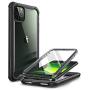 i-Blason Ares Case for iPhone 11 Pro Max 2019 Release, Dual Layer Rugged Clear Bumper Case with Built-in Screen Protector (Black)