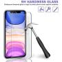 Ferilinso Screen Protector for iPhone 11 with 3 Pack Camera Lens Protector, 3 Pack Tempered Glass Film for iPhone 11 6.1 Inch