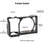 SMALLRIG Camera Cage only for Sony A6000 A6300 ILCE-6000 ILCE-6300 NEX7 with 1/4" 3/8" Mounting Points and Built-in Cold Shoe - 1661