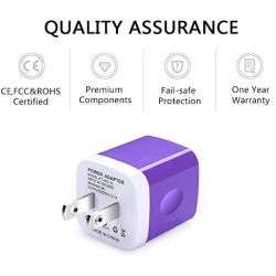 USB Wall Charger, Charger Adapter, Ailkin 3-Pack 2.1Amp Dual Port Quick Charger Plug Cube for iPhone 7/6S/6S Plus/6 Plus/6/5S/5, Samsung Galaxy S7/S6/S5 Edge, LG, HTC, Huawei, Moto, Kindle and More